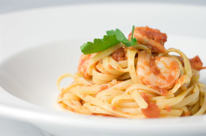 garlic pasta shrimp