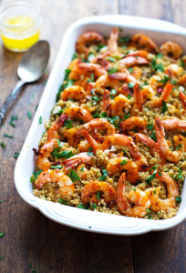 garlic shrimp and quinoa